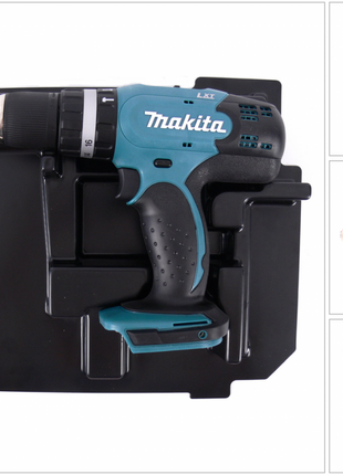 Makita DHP 453 ZE cordless impact drill 18V 42Nm + insert for Makpac