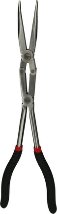 KS TOOLS Doppelgelenk-Flachrundzange, 45° gebogen, XL ( 500.7163 ) - Toolbrothers