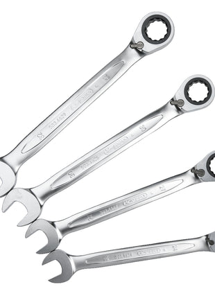 KS TOOLS GEARplus Ratschenringmaulschlüssel-Satz, umschaltbar, 4-tlg ( 503.4601 ) - Toolbrothers