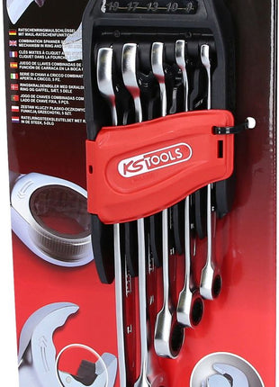 KS TOOLS DUO GEARplus® Ratschenringmaulschlüssel-Satz mit Maul-Ratschenfunktion, 5-tlg ( 503.5205 ) - Toolbrothers