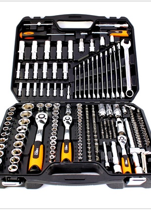 NEO professional Steckschlüssel Set 219 tlg. 1/2", 1/4", 3/8" ( Neo 08-671 ) im Koffer - Toolbrothers