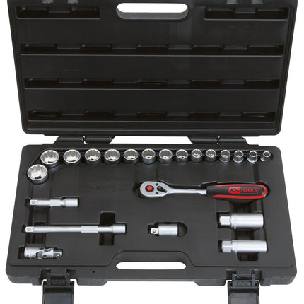 KS TOOLS 3/8" Steckschlüssel-Satz, 22-tlg ( 911.3995 ) - Toolbrothers