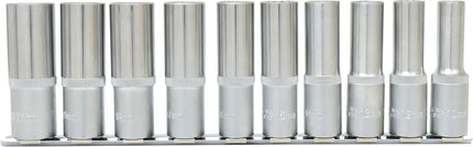 KS TOOLS 1/2" 12-kant-Stecknuss-Satz, lang, 10-tlg ( 917.1750 ) - Toolbrothers