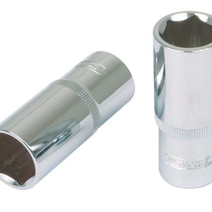 KS TOOLS 1/2" CHROMEplus Sechskant-Stecknuss, lang, 17mm ( 918.1247 ) - Toolbrothers