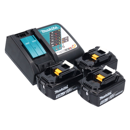 Makita DDF 486 RT3J Akku Bohrschrauber 18 V 130 Nm Brushless + 3x Akku 5,0 Ah + Ladegerät + Makpac