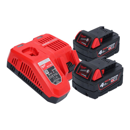 Milwaukee M18 SAL2 402 Akku Baustrahler 18 V 2800 lm 2x Akku 4 0 Ah Ladegeraet 2 - toolbrothers