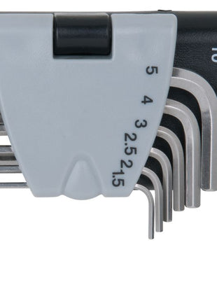 KS TOOLS Jeu de clés mâles coudées pour vis 6 pans, EDELSTAHL, 9 pcs ( 964.0320 )