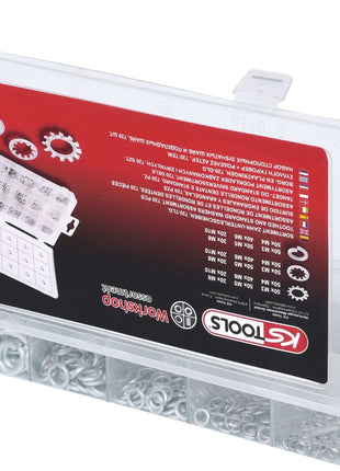 KS TOOLS Sortiment Zahn-Unterlegscheiben,M3-10, 720-tlg ( 970.0240 ) - Toolbrothers