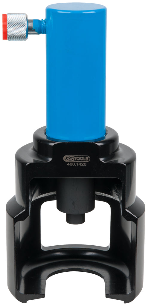 KS TOOLS Hydraulischer Lenkstockhebel-Abzieher mit Fenster für Scania, 3-tlg ( 460.1420 )