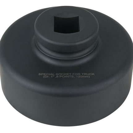 KS TOOLS Clé pour écrou d’essieu 1', 8 pans, court, 120 mm ( 460.3330 )