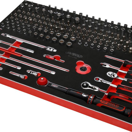 KS TOOLS Jeu de clés à douille 1/4' dans insert en mousse, 169 pcs ( 811.0169 )