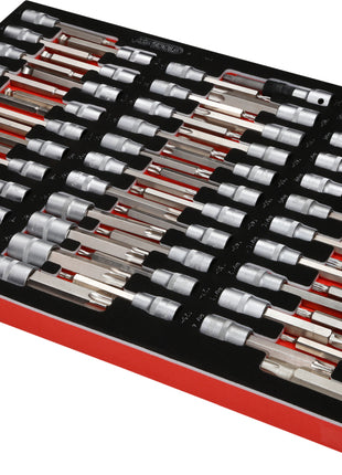 KS TOOLS Serie di inserti a bussola 1/2'' nell'inserto in schiuma, 64 pz ( 811.1064 )