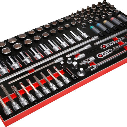 KS TOOLS Jeu de clés à douille 1/2' dans insert en mousse, 85 pcs ( 813.0085 )