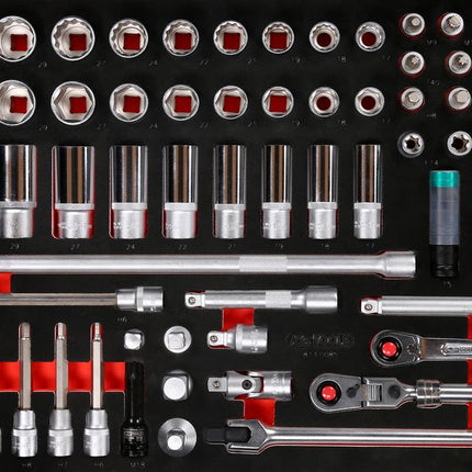 KS TOOLS Jeu de clés à douille 1/2' dans insert en mousse, 85 pcs ( 813.0085 )