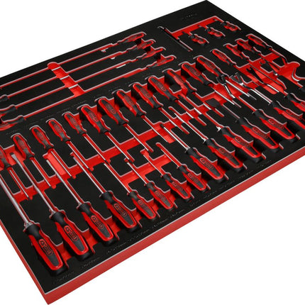KS TOOLS Serie di giraviti nell'inserto in schiuma, 46 pz ( 821.0046 )