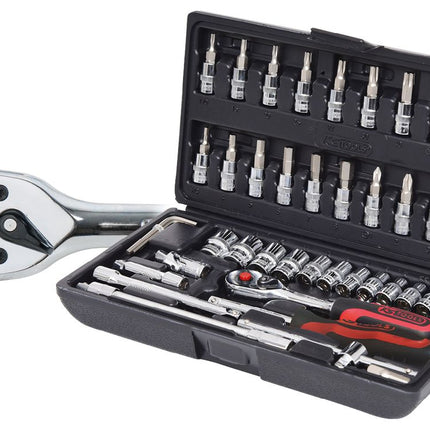 KS TOOLS 1/4" CHROMEplus Steckschlüssel-Satz,48-tlg ( 918.0648 ) - Toolbrothers