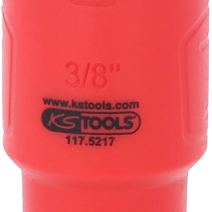KS TOOLS 3/8" Isolierte Stecknuss, 17mm ( 117.5217 ) - Toolbrothers