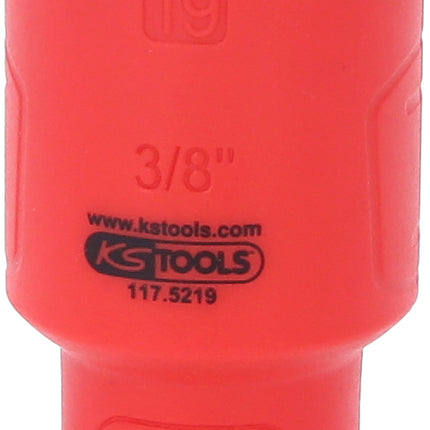 KS TOOLS Douille isolée 3/8', 19 mm ( 117.5219 )