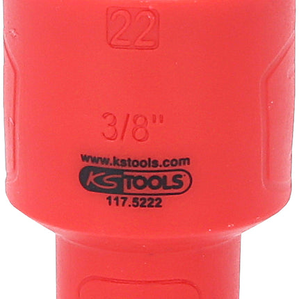 KS TOOLS 3/8' Bussola isolata, 22mm ( 117.5222 )