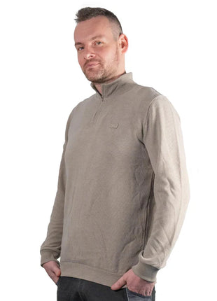 Toolbrothers Quart de pull-over zippé Casual Fit - AUTUMN COLLECTION Farbe Concrete Grey Gre S