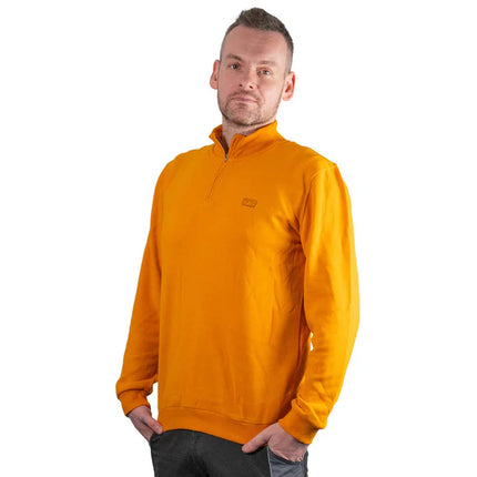 Toolbrothers Quarter-Zip Sweatshirt Casual Fit - AUTUMN COLLECTION Farbe Saffron Orange Größe M