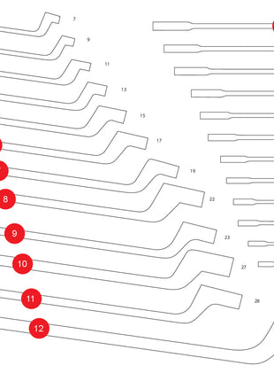 KS TOOLS Inserto in schiuma vuoto per 811.1024 ( 811.1024-97 )