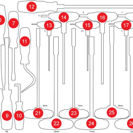 KS TOOLS Leere Schaumstoffeinlage zu 813.0028 ( 813.0028-97 ) - Toolbrothers