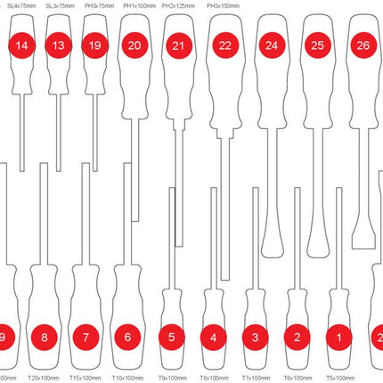 KS TOOLS Inserto di materiale espanso di 813.0033 ( 813.0033-97 )