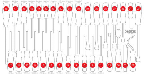 KS TOOLS Inserto di materiale espanso di 813.0033 ( 813.0033-97 )