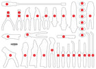 KS TOOLS Inserto in schiuma vuoto per 821.0034 ( 821.0034-97 )