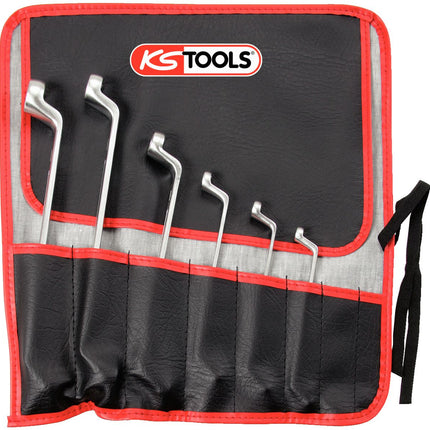 KS TOOLS Doppel-Ringschlüssel-Satz Torx-E, gekröpft, 6-tlg ( 911.0360 )