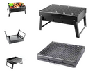 Toolbrothers Griglia a carbonella portatile per il campeggio, da allestire senza attrezzi 43 x 29 x 23 cm nero cromato Smoker BBQ Pit Grill