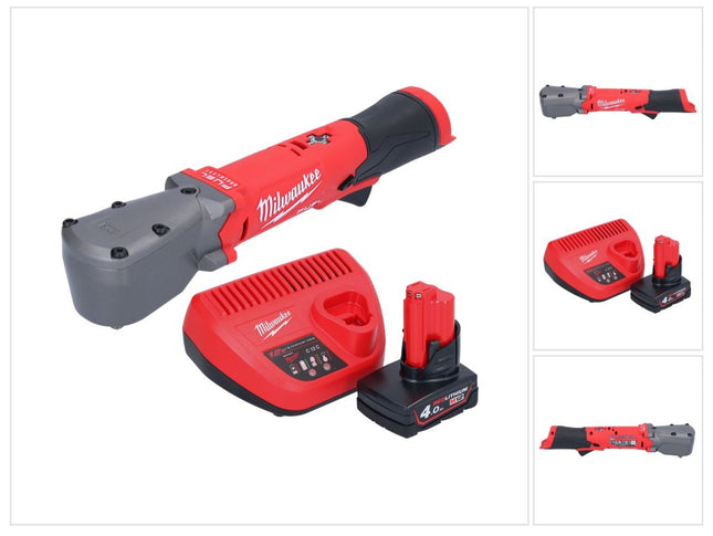 Milwaukee M12 FRAIWF38-401 Visseuse d'angle sans fil 12 V 3/4'' 270 Nm Brushless + 1x batterie 4,0 Ah + chargeur