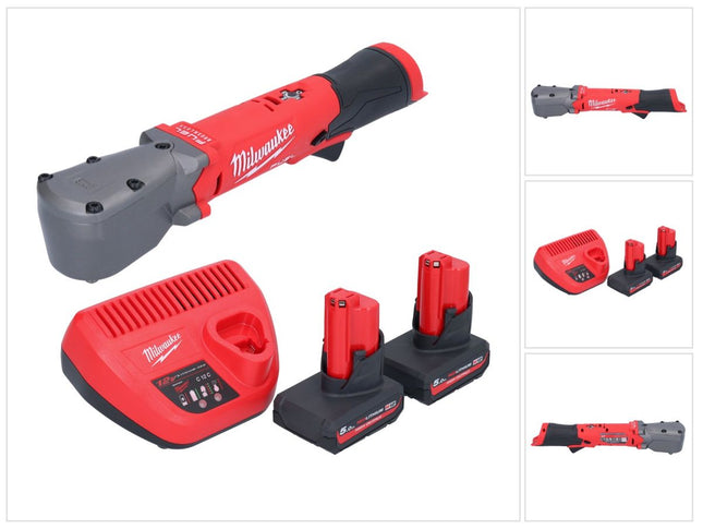 Milwaukee M12 FRAIWF38-502 Visseuse d'angle sans fil 12 V 3/4" 270 Nm Brushless + 2x batterie 5,0 Ah + chargeur