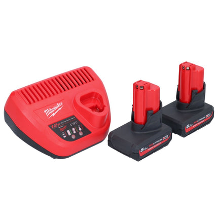 Milwaukee M12 FRAIWF38-502 avvitatore a impulsi a batteria 12 V 3/4" 270 Nm brushless + 2x batteria ricaricabile 5,0 Ah + caricabatterie