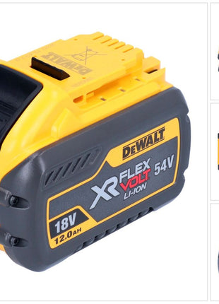 DeWalt DCB 548 rechargeable battery 18 V / 54 V max. 12 Ah / 12000 mAh Li-Ion XR FLEXVOLT - with charge level indicator
