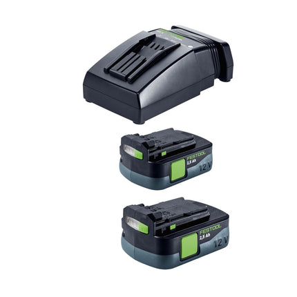 Festool CXS 12 2,5-Set Trapano avvitatore a batteria 12 V 30 Nm Brushless ( 576865 ) + 2x batteria 2,5 Ah + caricatore + kit di punte + Systainer