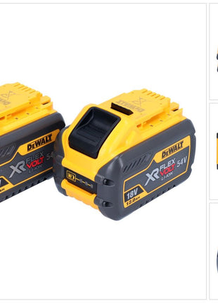 DeWalt 2x Batterie DCB 548 18 V / 54 V max. 12 Ah / 12000 mAh Li-Ion XR FLEXVOLT - con indicatore dello stato di carica