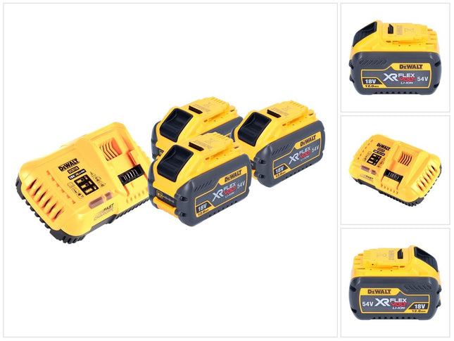 DeWalt DCB 118 Y3 Starter Set con batteria 18 V / 54 V 3x XR FLEXVOLT batteria 12 Ah + caricabatteria