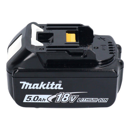 Makita DBO 382 T1 Akku Schwingschleifer 18 V 93 x 185 mm Brushless + 1x Akku 5,0 Ah - ohne Ladegerät