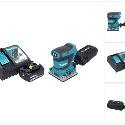 Makita DBO 484 RT1 Akku Schwingschleifer 18 V 112 x 102 mm + 1x Akku 5,0 Ah + Ladegerät