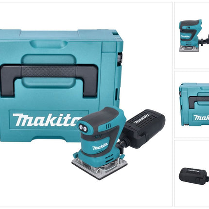 Makita DBO 484 ZJ Akku Schwingschleifer 18 V 112 x 102 mm + Makpac - ohne Akku, ohne Ladegerät