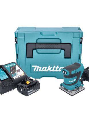 Makita DBO 484 RG1J Ponceuse vibrante sans fil 18 V 112 x 102 mm + 1x batterie 6,0 Ah + chargeur + Makpac
