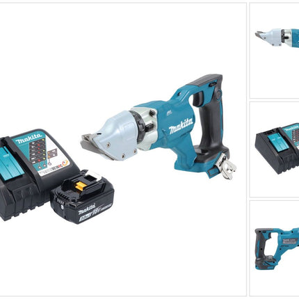 Makita DJS 200 RF1 Cisaille à tôle sans fil 18 V 2,0 mm Brushless + 1x batterie 3,0 Ah + chargeur