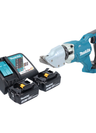 Makita DJS 200 RF cisaille à batterie 18 V 2.0 mm sans balais + 2x batterie 3.0 Ah + chargeur