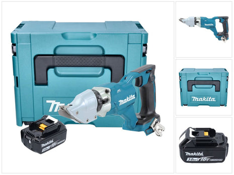 Makita DJS 200 F1J 18 V 2,0 mm Brushless a batteria + 1x batteria 3,0 Ah + Makpac - senza caricabatterie