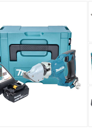 Makita DJS 200 RT1J 18 V 2,0 mm Brushless a batteria + 1x batteria 5,0 Ah + caricabatterie + Makpac