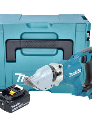 Tijeras de hojalata para batería Makita DJS 200 G1J 18 V 2,0 mm sin escobillas + 1x batería 6,0 Ah + Makpac - sin cargador