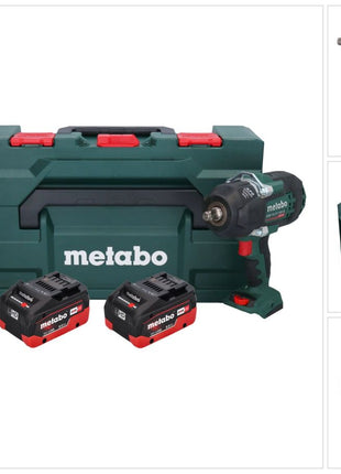 Metabo SSW 18 LTX 1450 BL cordless impact wrench 18 V 1450 Nm ( 602401810 ) brushless + 2x rechargeable battery 8.0 Ah + charger + metaBOX
