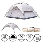 Toolbrothers Tenda da campeggio all'aperto per 2-4 persone Tenda a cupola Tenda idraulica Tenda pop-up Impermeabile, colonna d'acqua 2000-3000 mm